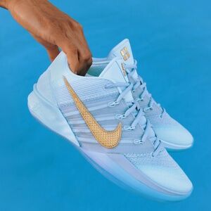Nike Sabrina 3 Glacier Sky Light Blue Gold 5.5